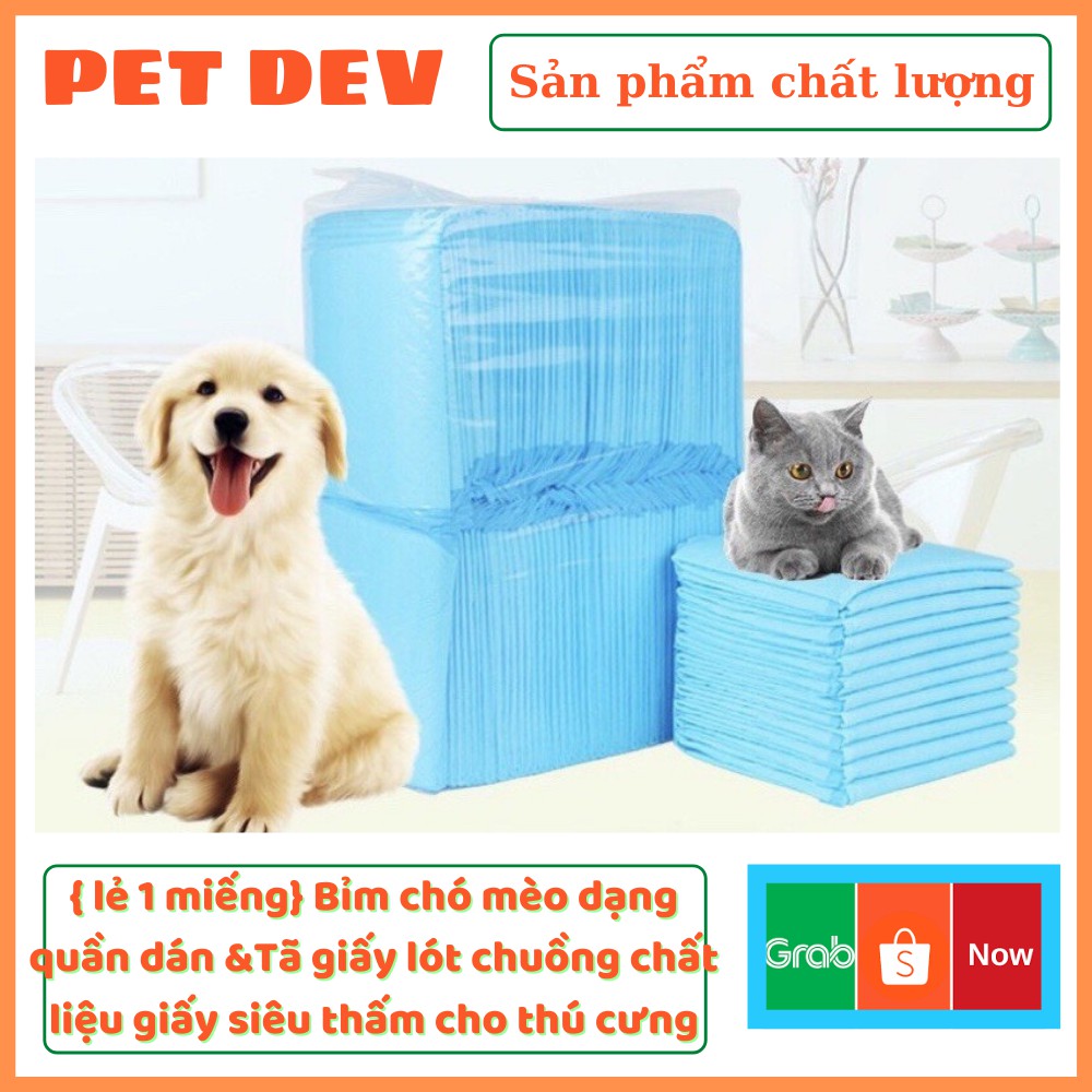 1 Bịch Tã lót khay vệ sinh chó Dạng giấy lót chuồng chó có thể dùng Lót sàn xe