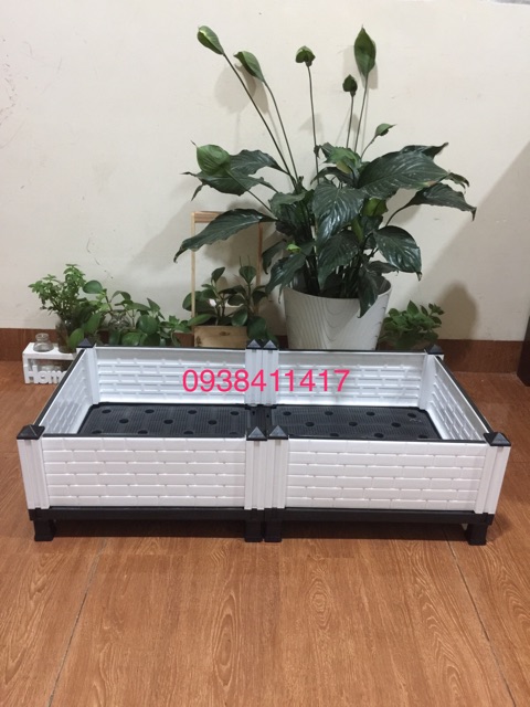 Chậu lắp ghép trồng rau thông minh- 80x40x22cm