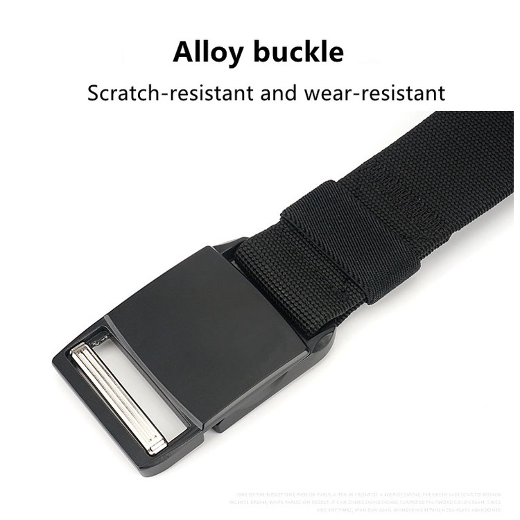 Thắt Lưng Nam Bằng Vải Canvas Khóa Nam Châm Thời Trang