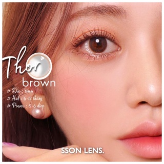 Kính Áp Tròng Màu Nâu Tự Nhiên Giãn Nhỏ, Vừa (có cận tùy độ)