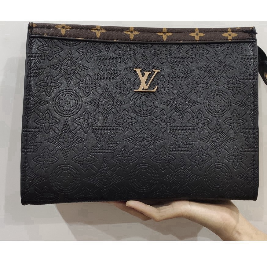 [HÀNG HOT] Ví Nam Nữ Cao Cấp Cầm Tay Bằng Da Có Dây Kéo Sức Chứa Lớn Họa Tiết LV | BigBuy360 - bigbuy360.vn