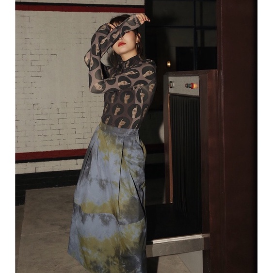 MUSHROOM LEE - Váy Tie Dye Lưng Cao