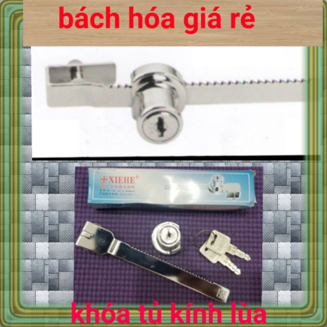 KHÓA TỦ KÍNH LÙA RĂNG CƯA