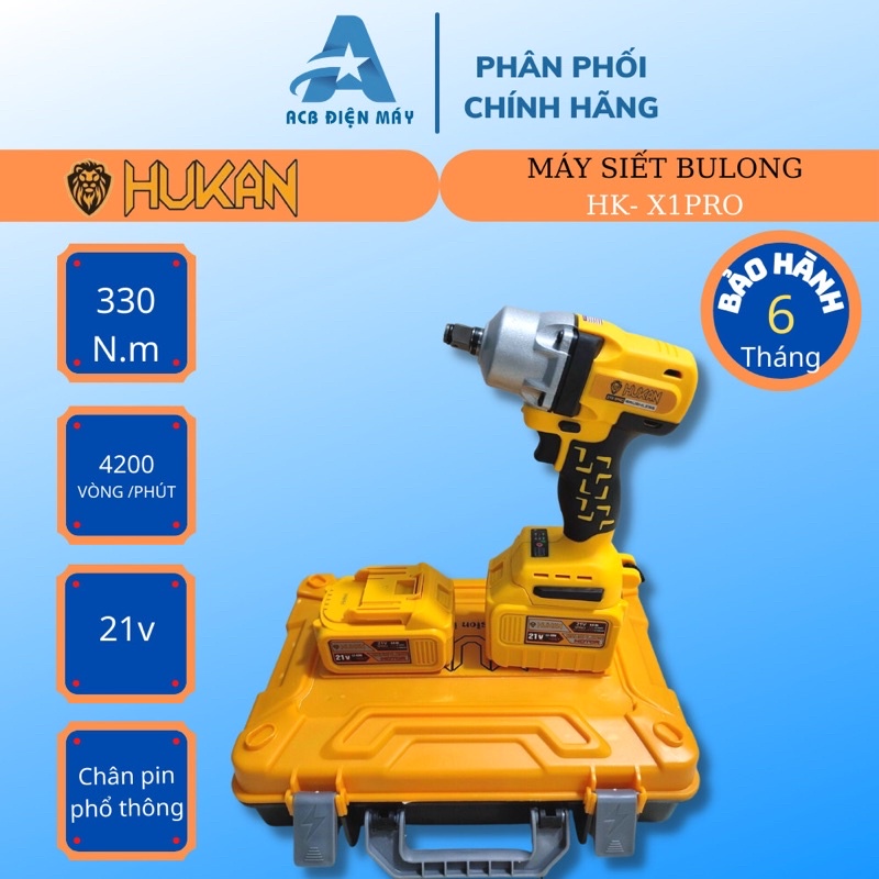 Máy Siết Bulong Hukan X1 Bulong kiêm vít tốt nhất trên thị trường hiện nay