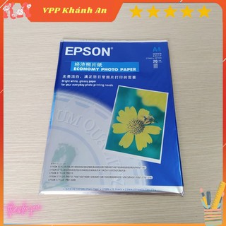 Tập 20 tờ Giấy in ảnh Epson A4 1 mặt bóng định lượng 230