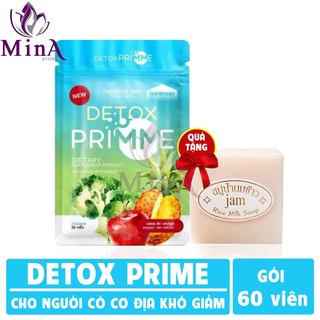 Primme Detox - Viên uống khử mỡ giảm cân rau xanh 60 viên ( Hàng chính hãng 100% )