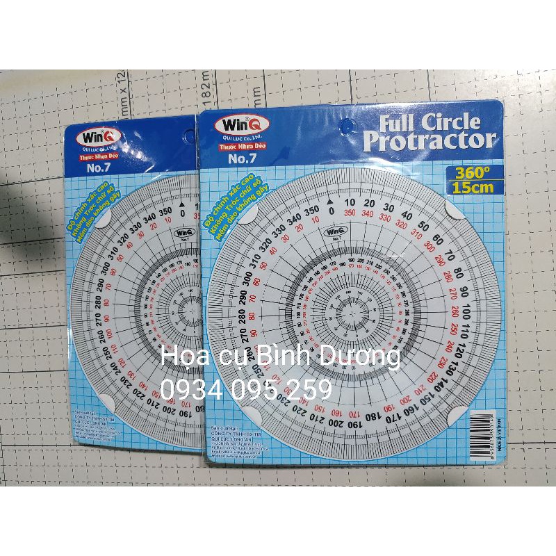 Thước đo 360 độ WinQ No.7 FULL CIRCLE RULER