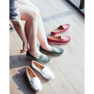 Giày lười  Slipon nữ da thật 100% Kaleea K499