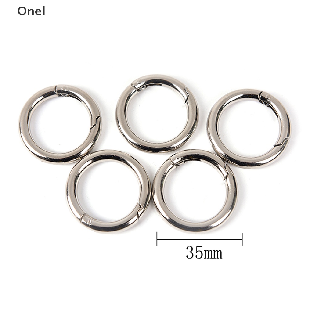 Set 5 móc khóa tròn bằng kim loại 35mm | BigBuy360 - bigbuy360.vn