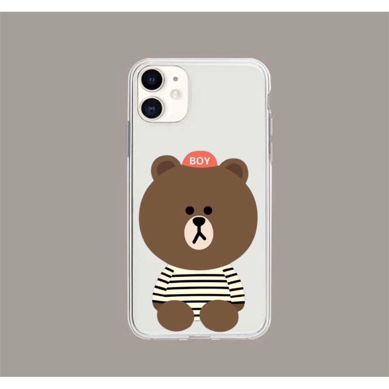 Ốp lưng iphone hình gấu like cute viền trong chống ố 5/5s/6/6plus/6s/6splus/7/7plus/8/8plus/x/xs/11/12/pro/max