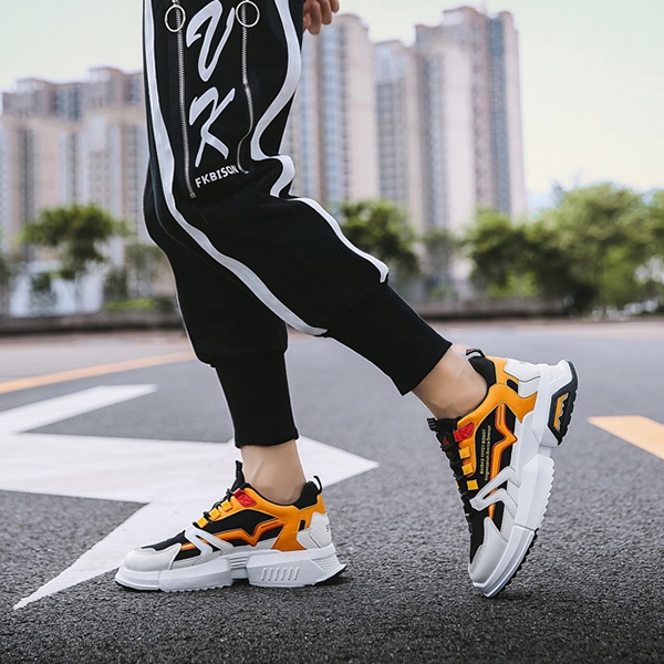 Giày Sneaker Nam thể thao màu trắng cổ cao cho học sinh phong cách Hàn Quốc TAKUTA mã SPV