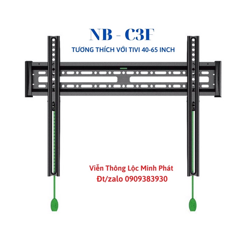 Giá Treo Tivi Sát Tường NB - C3F - Phù Hợp Tivi 40&quot; - 65&quot; [ HÀNG CHÍNH HÃNG ]