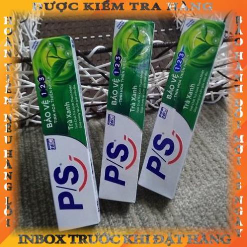 Kem đánh răng ps và closeup nha đam - mẫu đơn, Than tre hoạt tính, Trà xanh 30g (Hàng Mini) yenphuong