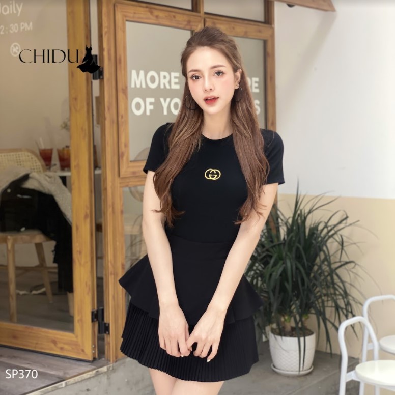 [ Mã WASTAPR giảm 10K đơn 50K] CHIDU Áo phông GG phong cách SP370 | BigBuy360 - bigbuy360.vn