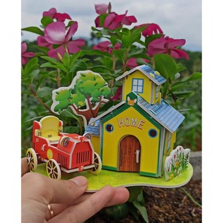 Mô hình lắp ráp nhà 3D cho bé