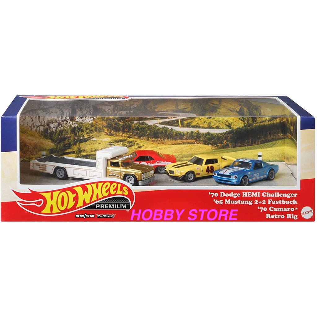 Xe mô hình Hot Wheels Premium Collector Set Pony Wars 986E-GMH39