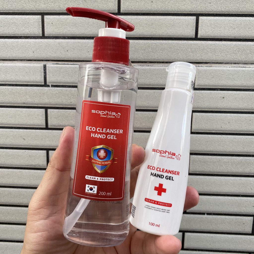 Gel rửa tay khô Eco Cleanser Hand Gel Sophia Seoul Golden 200ml | BigBuy360 - bigbuy360.vn