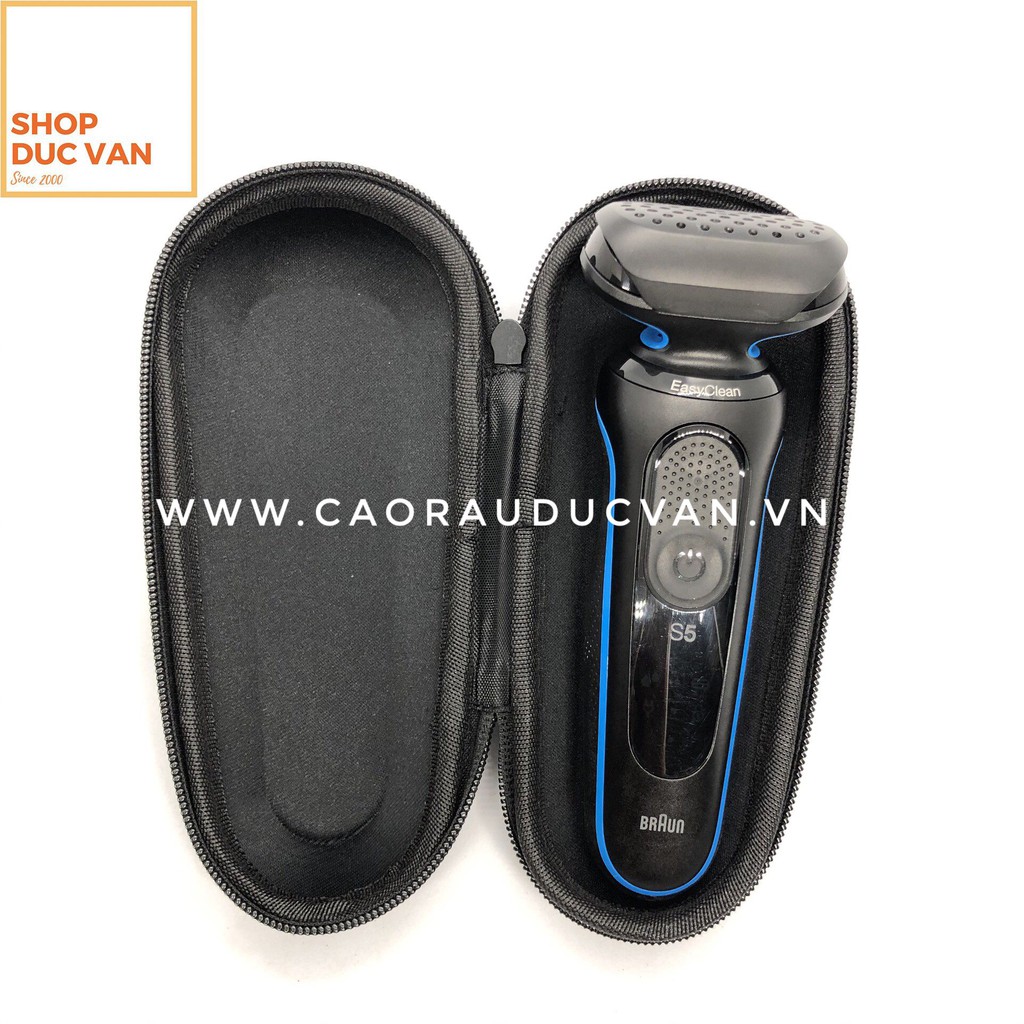 Túi cứng đựng máy cạo râu Braun Series 5 tiện dụng có khóa kéo mang theo du lịch