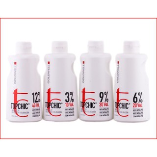 Dung môi pha màu nhuộm Oxy Goldwell Topchic (3%, 6%, 9%, 12% ) 1000ml