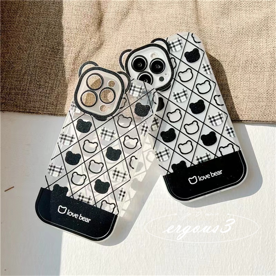 Ốp Điện Thoại Mềm Họa Tiết Gấu Thời Trang Cho iPhone 14 13 12 11 Pro Max SE2020 X XR Xs Max 7 8 6 6s Plus