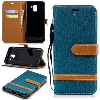 Bao da điện thoại denim cho samsung galaxy j6 2018/j6 plus/j6 prime