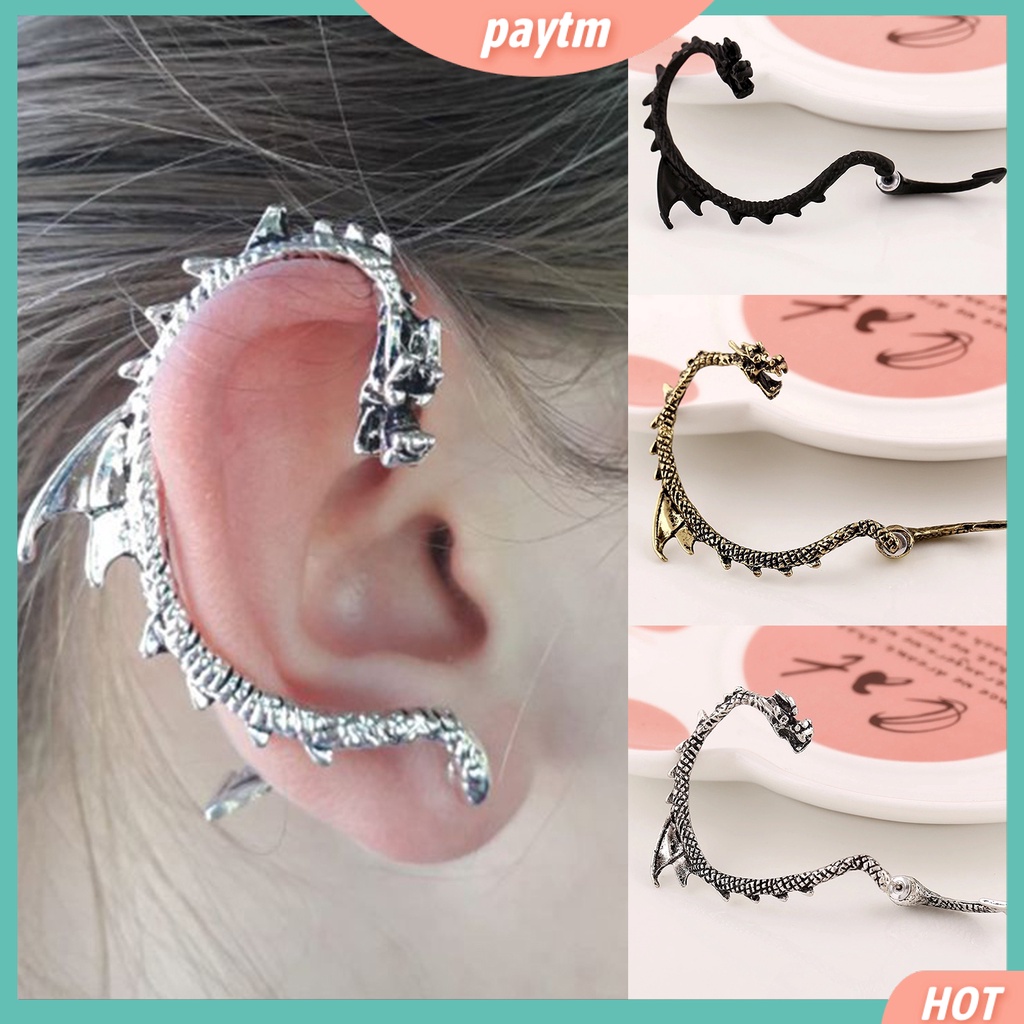 1 Khuyên Vành Tai Hợp Kim Hình Rồng Cá Tính