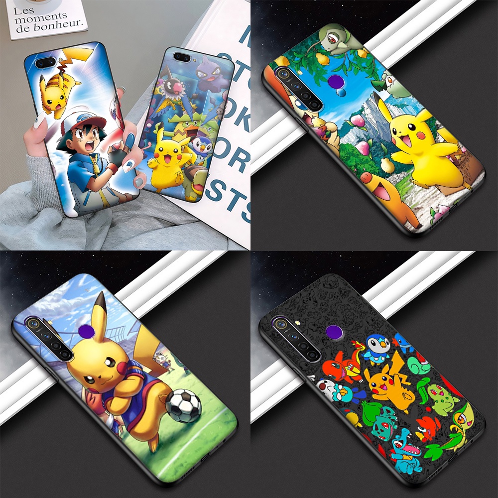 Realme 2 3 5 5i 5s 6 C2 C3 6i Q Pro TPU Soft Silicone Case Casing Cover PZ126 Pokemon