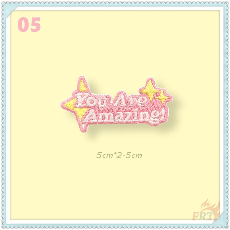 ☸ Nhãn Dán Tự Dính Hình Cô Gái Hoạt Hình - Trà Sữa / Mèo / Thỏ / Chó / Dấu Chân / Khinh Khí Cầu ☸ 1 Miếng Dán Ủi Trang Trí Quần Áo Hình Ngộ Nghĩnh