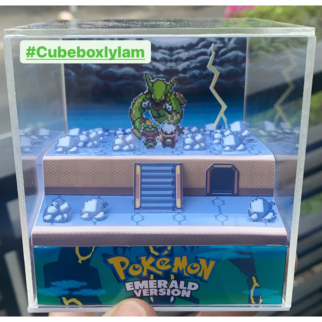 Hộp Cube mô hình pokemon Rayquaza - Kyogre - Groudon