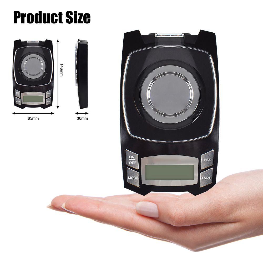 Cân Điện Tử Màn Hình LCD Kỹ Thuật Số Có Thể Sạc Lại Bằng Cổng USB Dùng Cân Trang Sức