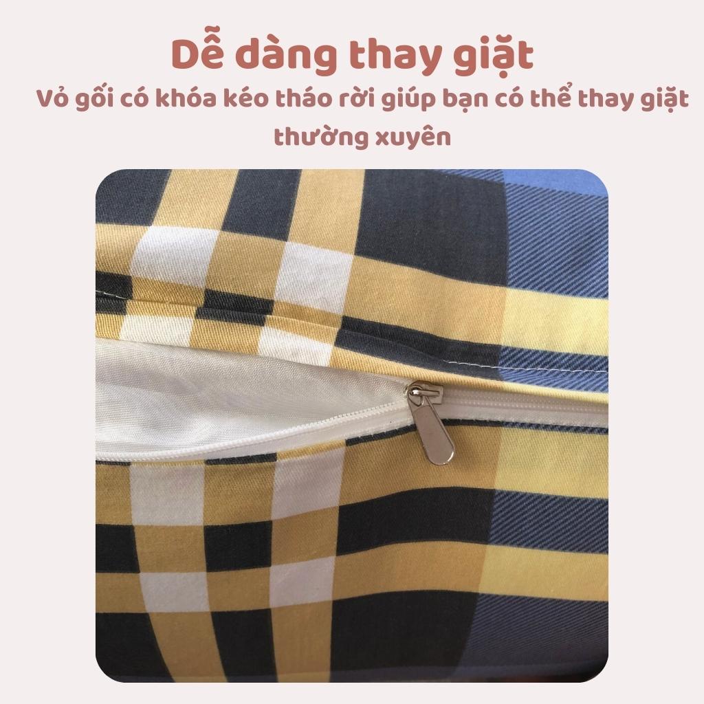 Gối ôm dài cho người lớn, gối ôm ngủ giá rẻ chất vải cotton 100% - Mẹ Min Shop