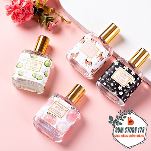 Nước hoa nữ chính hãng Flower Of Story 30ml hương trái cây siu thơm, Nước hoa nữ chính hãng thơm lâu lưu hương ngọt ngào