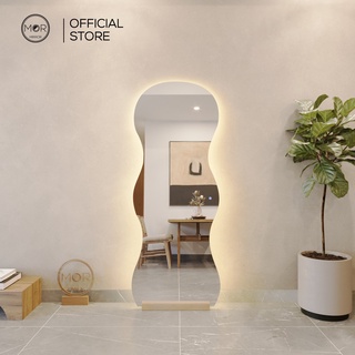  Gương Toàn Thân Lượn Sóng Nghệ Thuật Led Cảm Ứng Cao Cấp MOR MIRROR Kích Thước 80x180cm 