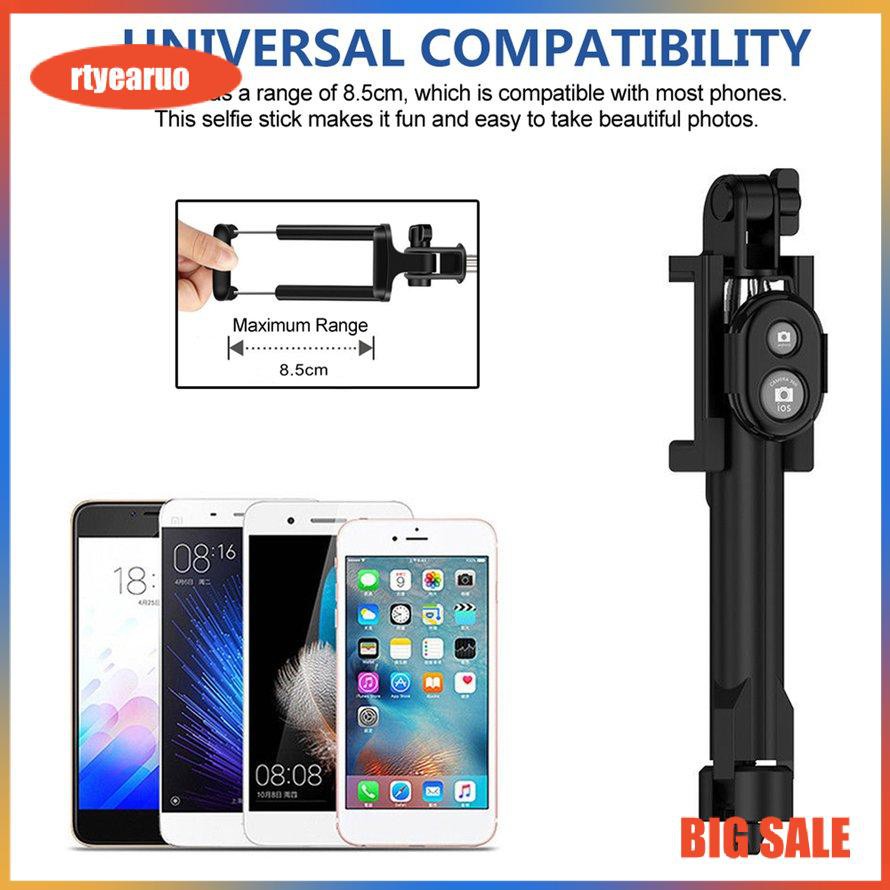 Gậy Chụp Hình Bluetooth Selfie Stick Kiêm Tripod Đa Năng 3 Trong 1 chính hãng