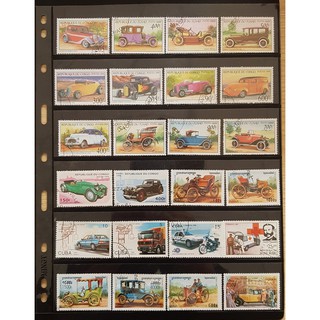 THANH LÝ 50 Tem thư sưu tầm chủ đề ô tô