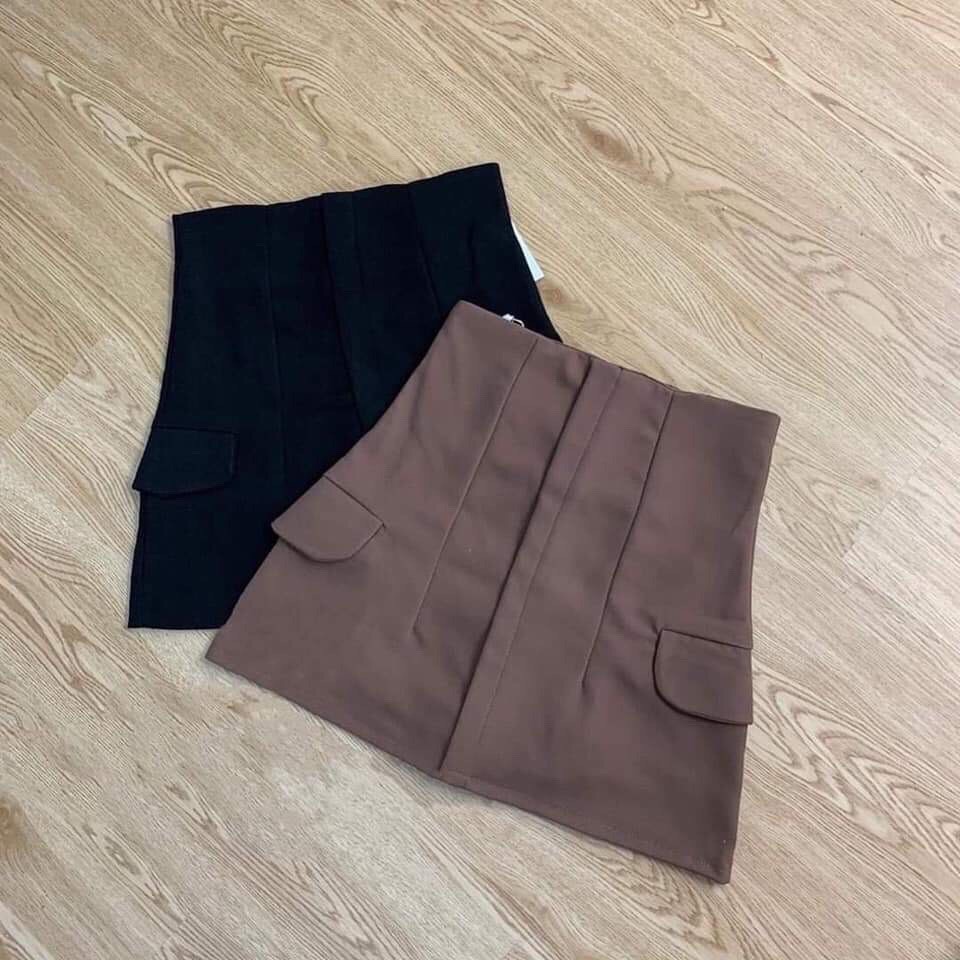 Chân Váy Chữ A Nữ Lưng Cạp Cao Túi Sườn Khoe Eo Phong Cách Hàn Quốc Mix Đồ Đi Làm, Đi Học, Đi Chơi Cực Xinh Hot | BigBuy360 - bigbuy360.vn