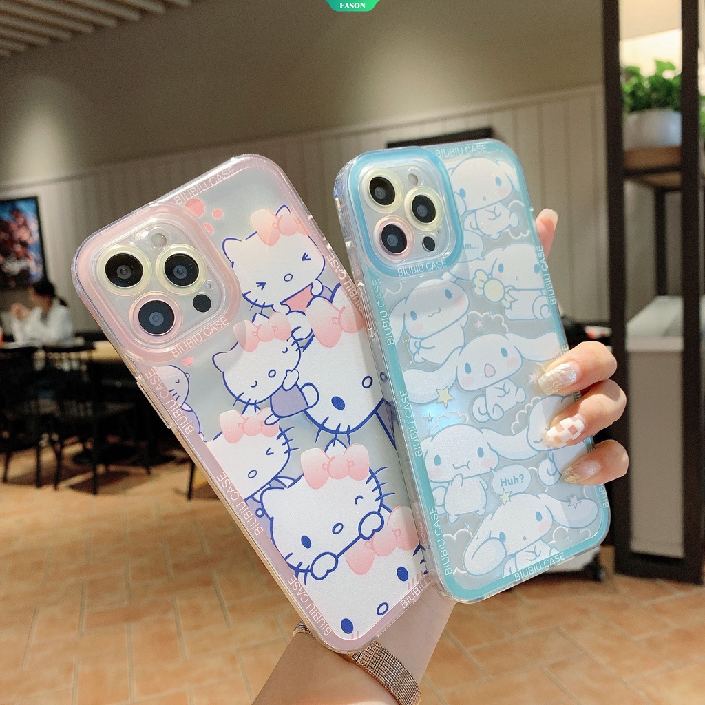 SANRIO Ốp Điện Thoại Trong Suốt In Hình Kuromi Cho iPhone13 13Pro 13Promax 12 12Pro MAX 11 Pro X XS MAX XR 7 8 Plus