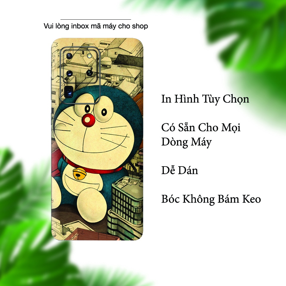 Miếng Dán Skin Điện Thoại In Hình Doremon 2 Cho Iphone 7/ 8/ X/ XS/ 11/ 11 Pro Max Và Các Dòng Máy Android