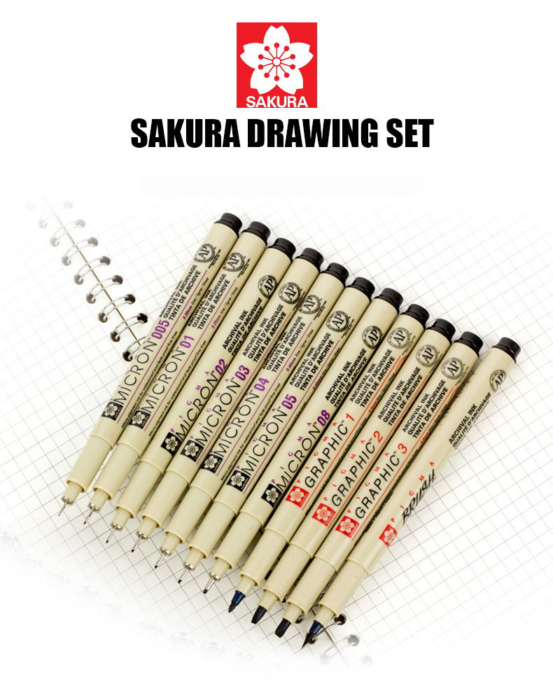 Bộ 10 Bút Lông Heoma Đánh Dấu Vẽ Tranh Nghệ Thuật Hoạt Hình