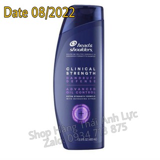 [Hàng Auth] Dầu Gội Head & Shoulder Clinical Strength 400ml Từ Mỹ Hương Cam