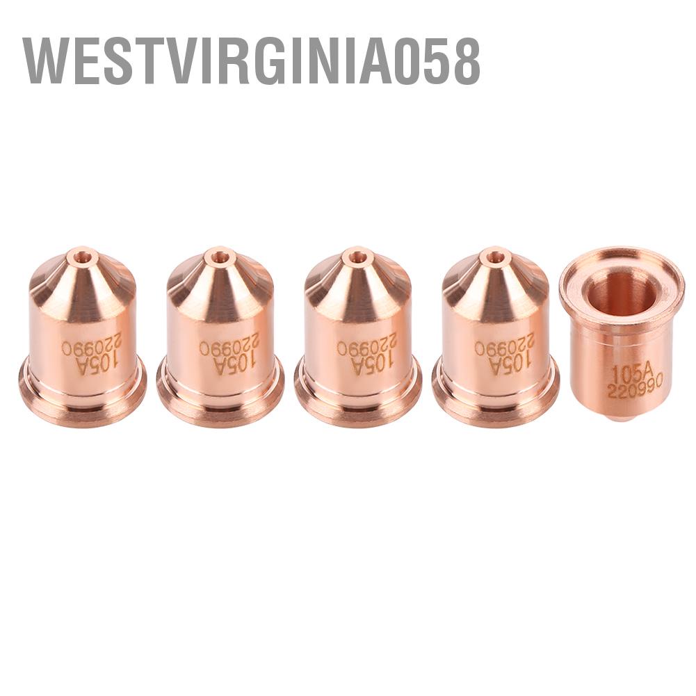 Hàng Hot 5 cái Máy cắt Plasma Đầu phun Ngọn đuốc Mẹo tiêu hao 220990 cho Máy cắt MAX65 Westvirginia058 Hàng giao ngay