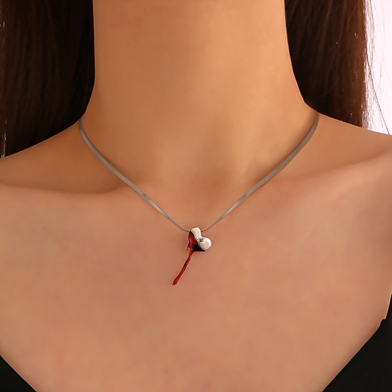 Dây chuyền mặt trái tim mũi tên kiểu cổ điển thời trang