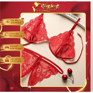 Sale shock bộ đồ lót gợi cảm lọt khe ren quần không đũng 10k --kshopsexy--
