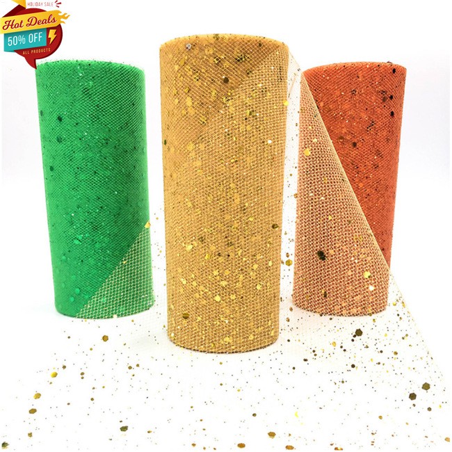 Cuộn Vải Tuyn 15cmx25y Trang Trí Đa Dụng Chất Lượng Cao