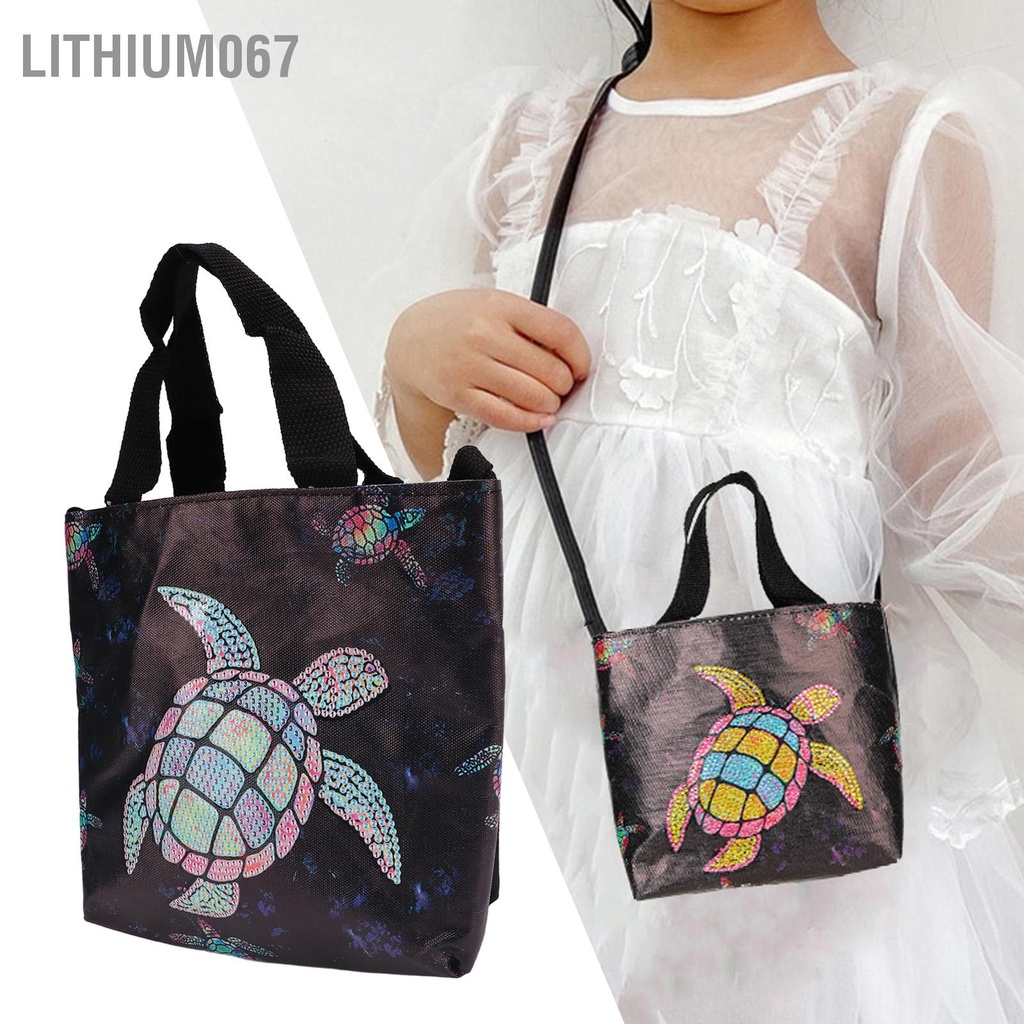 Lithium067 Rhinestone Tranh Tote Túi Rùa đầy màu sắc Độ dính mạnh mẽ Thạch được nâng cấp Tự làm sơn cho Thủ công