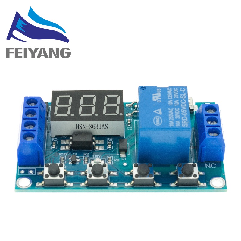 Mô Đun Rơ Le 6-30V Kèm Công Tắc Hẹn Giờ Chuyên Dụng