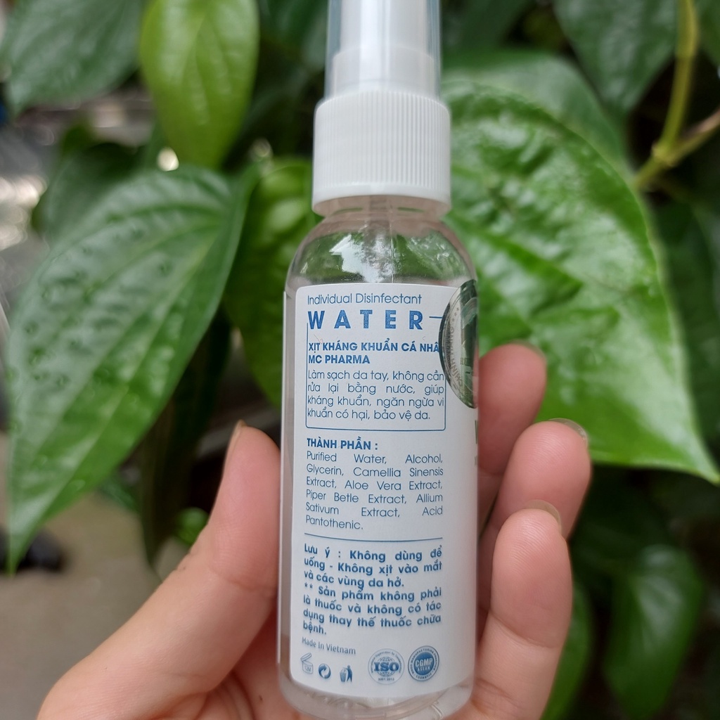 Xịt rửa tay sát khuẩn,kháng khuẩn,dưỡng ẩm,không khô da 60ml | BigBuy360 - bigbuy360.vn