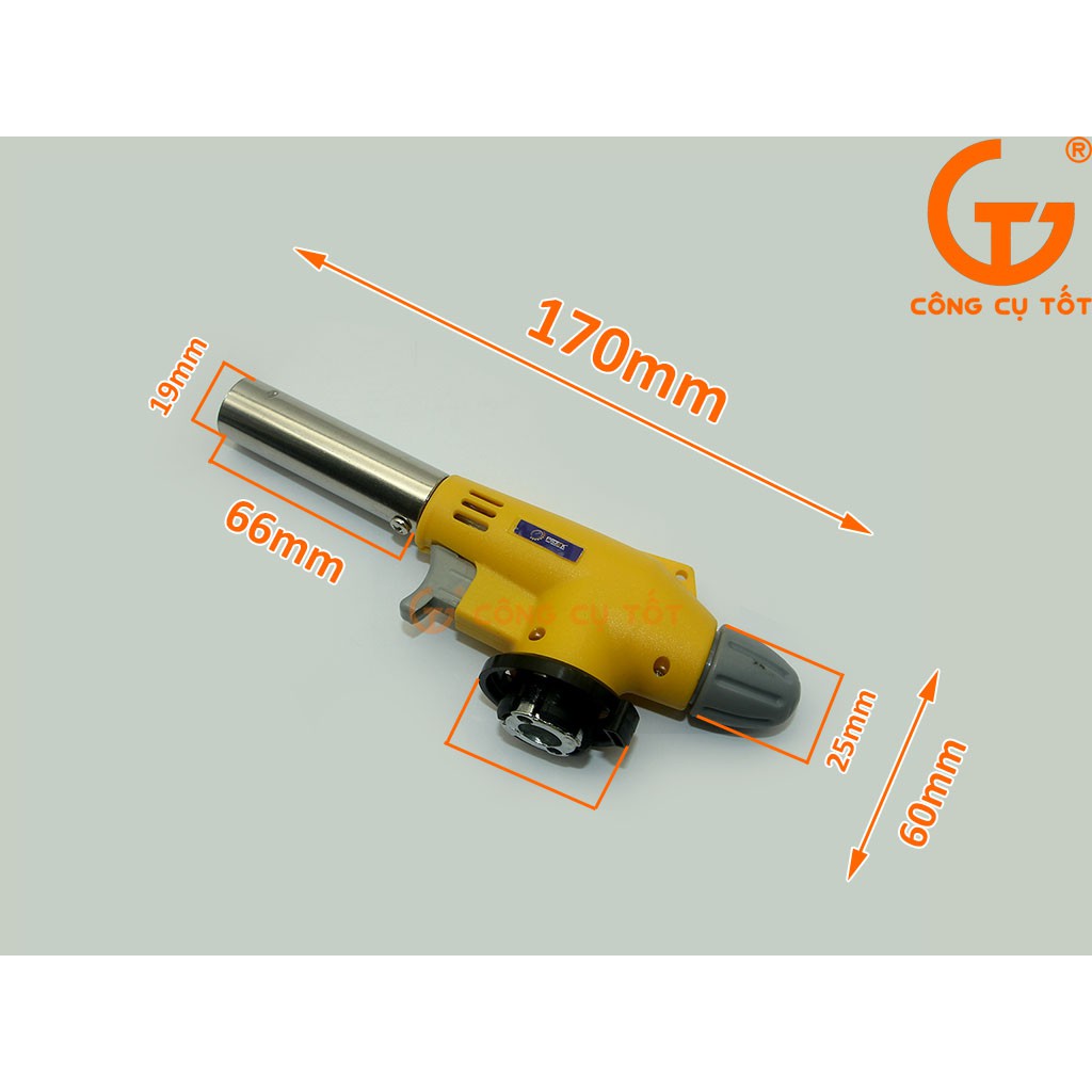 Đèn khò gas mini Protek TEK9514 màu vàng