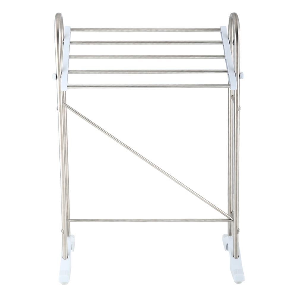 HomeBase PLIM Sào phơi khăn bằng thép không gỉ 4 chân nhựa chống trượt Thái Lan W46.5xH66.5xD23cm