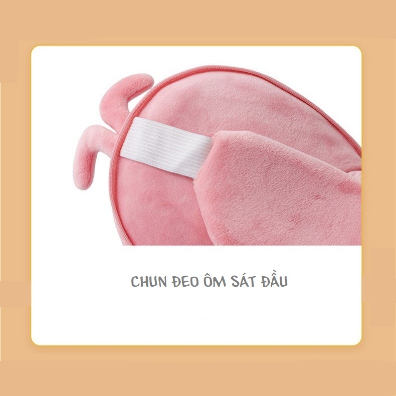 Order | Gối đa năng: Gối kê đầu & bịt mắt, gối văn phòng, gối du lịch hình gấu bông môi trề độc đáo cho